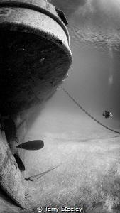 Stern of the USS Kittiwake
— Subal housing, Canon 5Dmk2,... by Terry Steeley 
